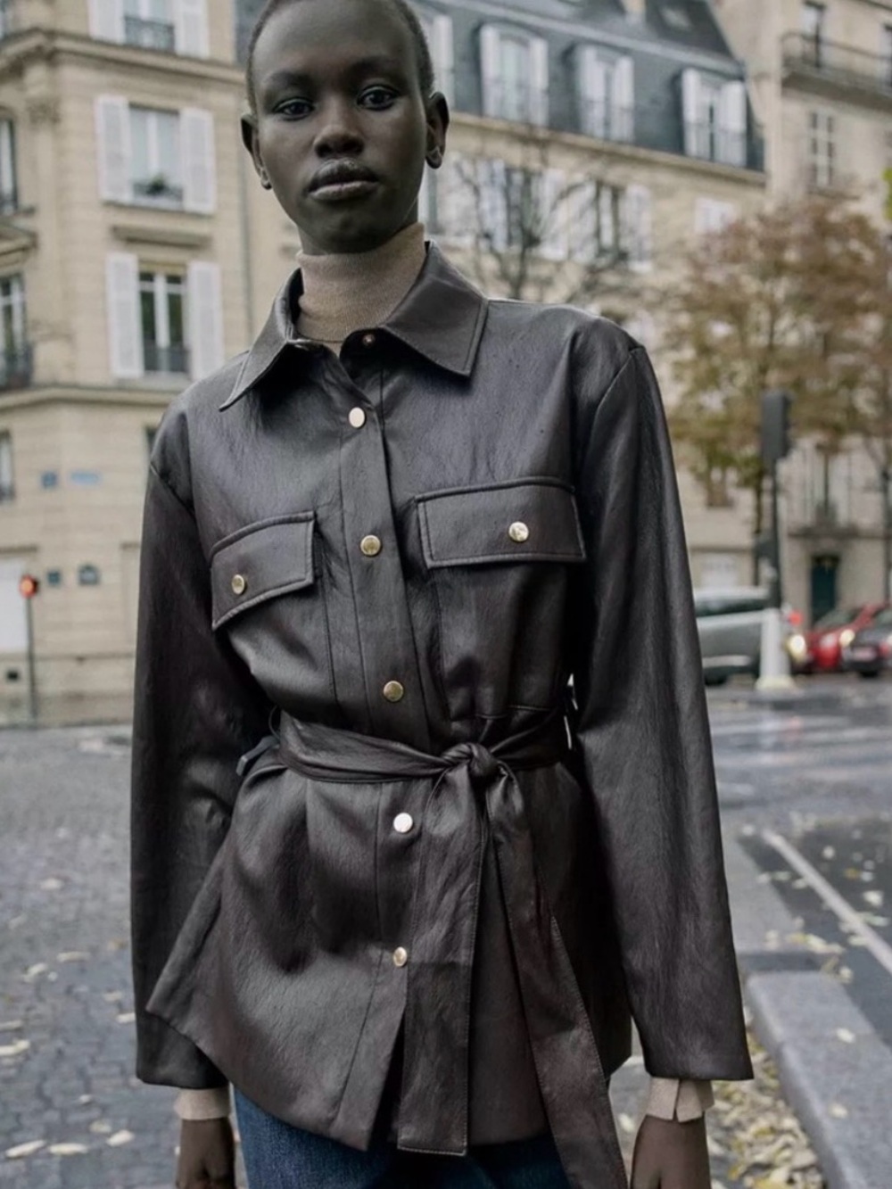 Zara Dark Brown Lined Jacket